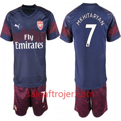 Arsenal Fodboldtrøjer Henrikh Mkhitaryan 7 Børn Udebanesæt 2018/19 Kort ærmer Arsenal Fodboldtrøjer Henrikh Mkhitaryan 7 Børn Udebanesæt 2018/19 Kort ærmer